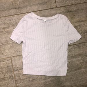 Nordstrom cropped white tee